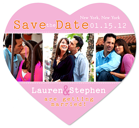 Sweet Triple-Photo Heart