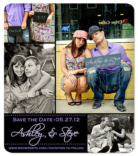"Photo Collage" Save the Date Magnet