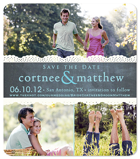 "Better Together" Chalk Save the Date Magnet