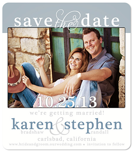 "Front & Center" Save the Date Magnet