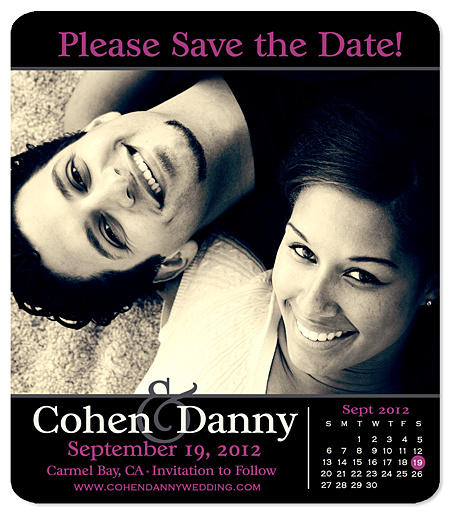 Save the Date Wedding Magnet