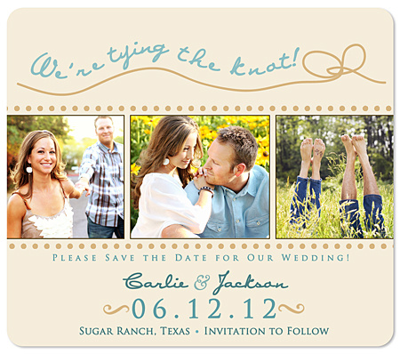 "Tying the Knot!" Save the Date Magnet