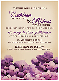 "Victorian Bouquet" Wedding Invitations