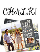 Chalkboard Save the Date Magnets